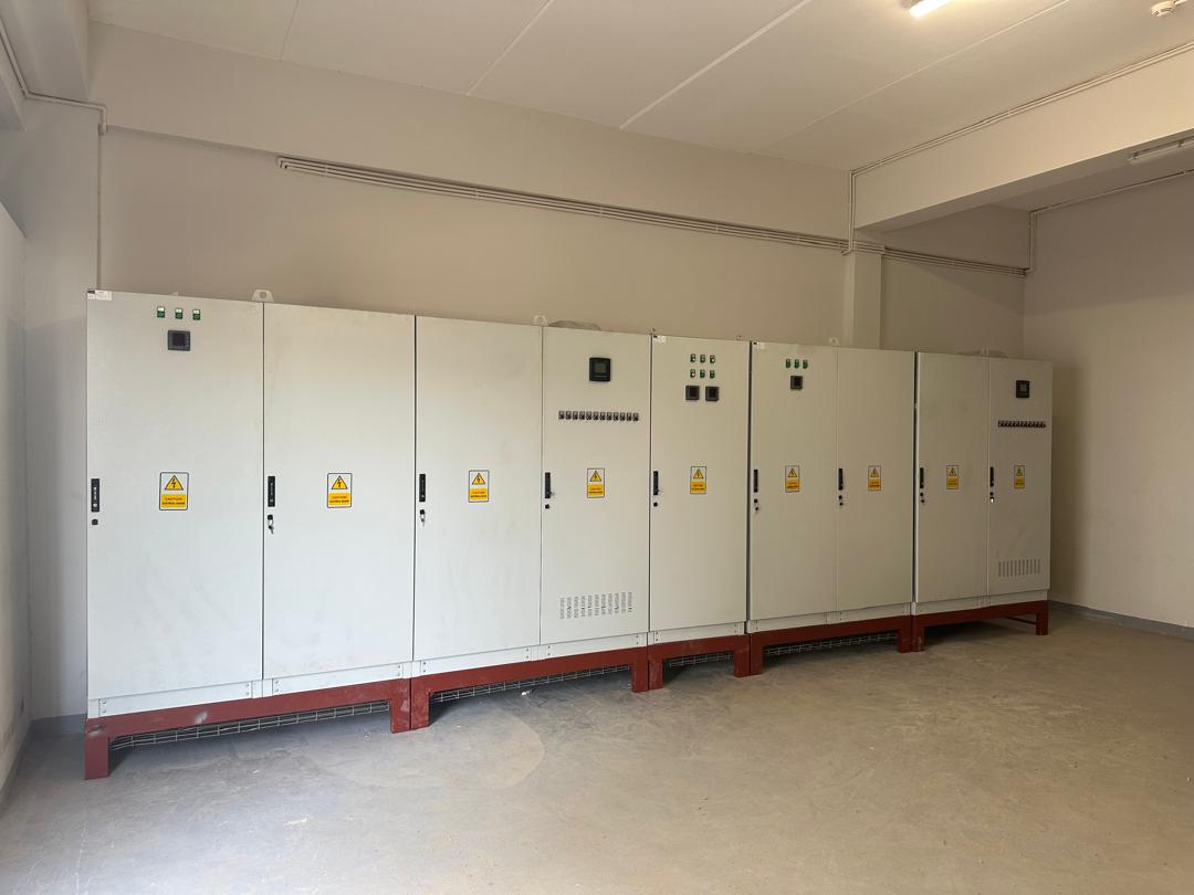 Long ESATECH electrical cabinet